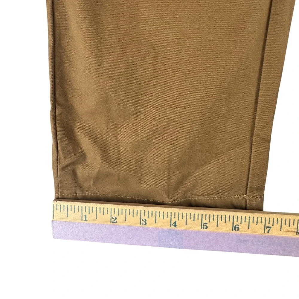 Superdry JPN Mens City Slim Chino Pants Tobacco Brown Size L 35x31.5